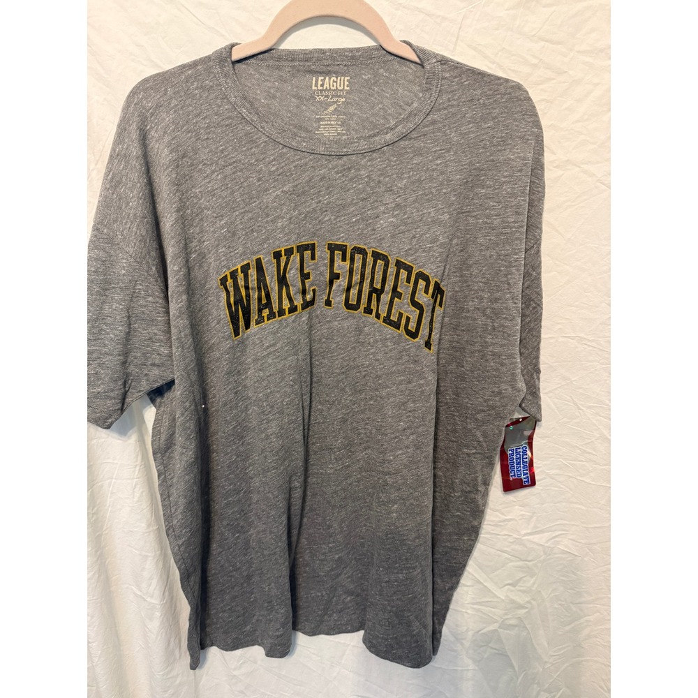 League Wake Forest Demon Deacons Gray Graphic T-Shirt Mens XXL Collegiate New
